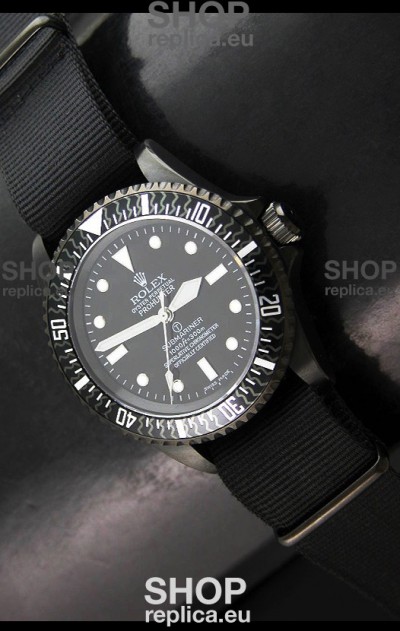 Rolex Pro Hunter Submariner Swiss Replica Watch in Carbon Bezel