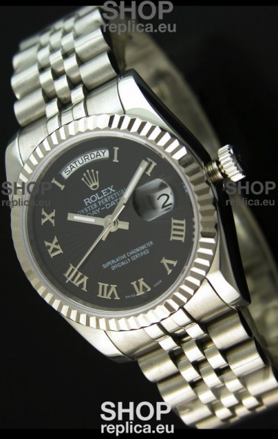 Rolex Replica Datejust Mens Swiss Watch in Black Dial - 41MM