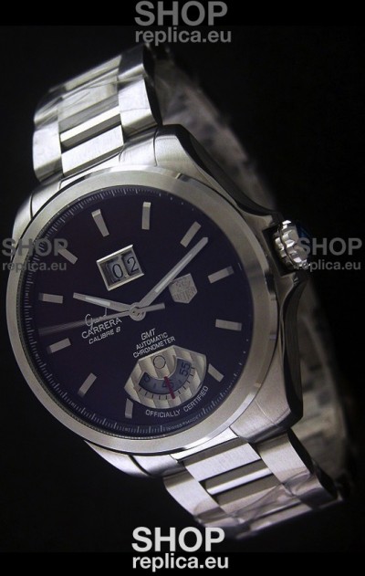 Tag Heuer Grand Carrera Calibre 8 Swiss Automatic Watch in Steel