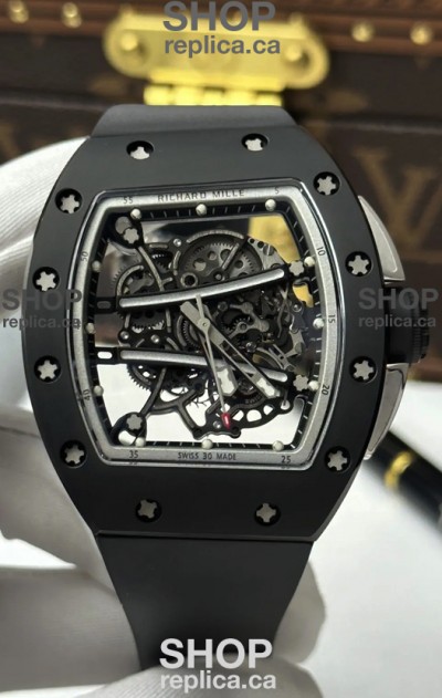 Richard Mille RM61-01 Black Ceramic FREE SPRUNG MVMNT Super Clone Watch