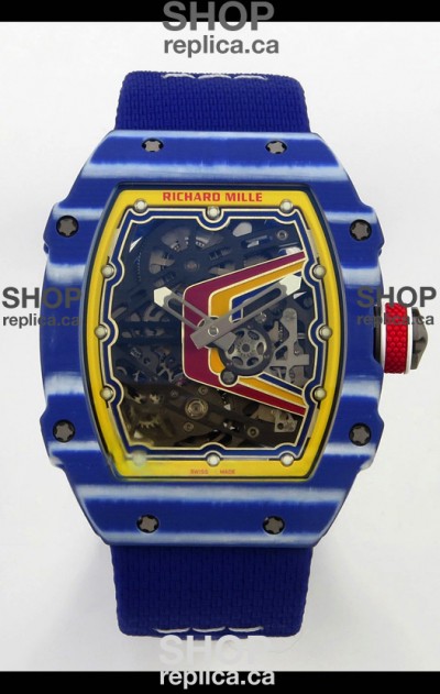 Richard Mille RM67-02 Blue NTPT 37 Grams CRMA7 Clone Movement 
