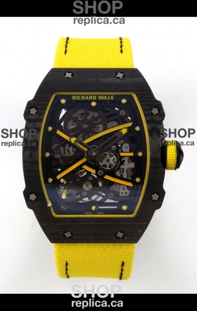 Richard Mille RM67-02 Black NTPT Velcro Strap CRMA7 Clone Movement 