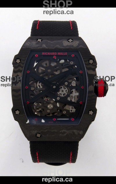 Richard Mille RM67-02 Black NTPT Velcro Strap CRMA7 Clone Movement 