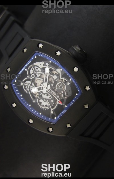 Richard Mille RM055 Bubba Watson Swiss Replica Watch in Blue Indexes