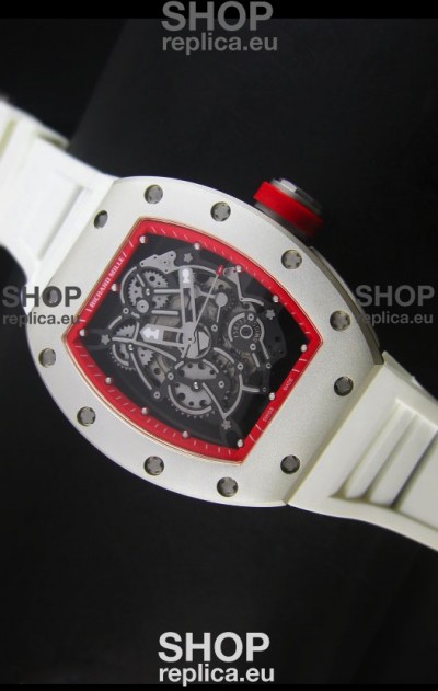 Richard Mille RM055 Bubba Watson Swiss Replica Watch in White