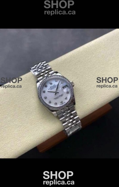Rolex Super Clone Datejust 31MM Pearl Dial Steel Case Super Clone Watch 