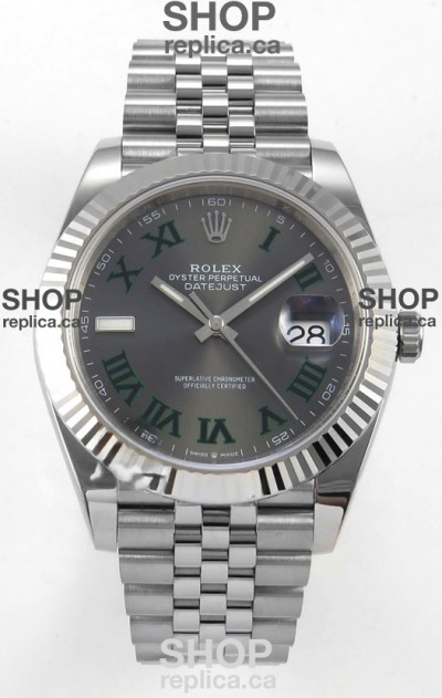 Datejust Super Clone 126334 Wimbledon 41MM FREE SPRUNG MVMNT 3235 Watch 