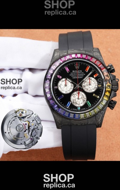 Rolex Daytona DiW Carbon Edition Watch - Forged Cabon Super Clone Watch 