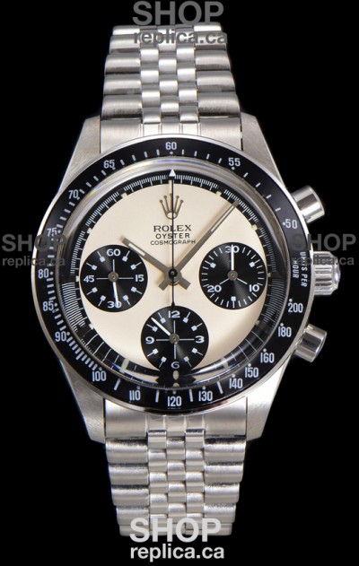 Rolex Daytona Paul Newman 37MM Cream Dial Manual Wind Super Clone Watch 