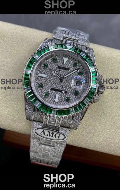 Rolex Submariner 116610 Iced Out Edition 5 Swiss Replica Watch 