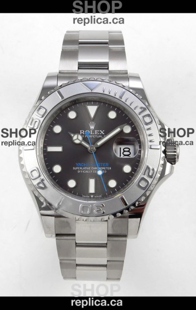 Rolex Yachtmaster 40mm Grey Dial 3235 Movement Blue Dial Superclone Watch 