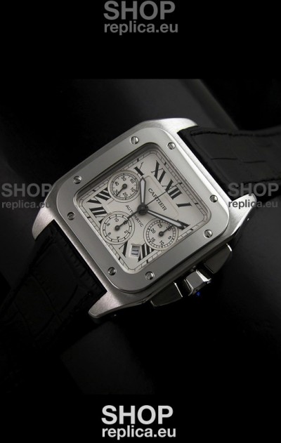 Cartier Santos 100 Chronograph - 1:1 Mirror Replica Watch