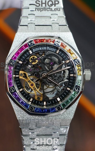 Audemars Piguet Royal Oak Double Balance Wheel Openworked FROSTED Edition 1:1 Superclone Replica Watch
