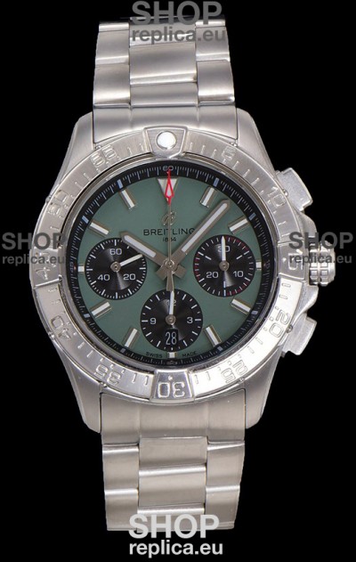 Breitling Super Clone Avenger B01 Chronograph Green Dial Watch 