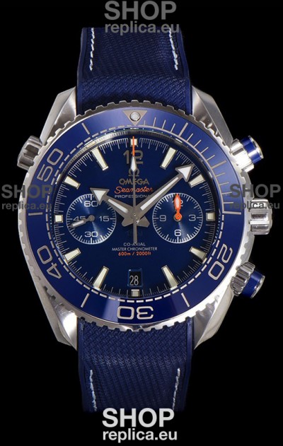 Omega Super Clone Planet Ocean 600M Chronograph 904L Steel Replica Watch 
