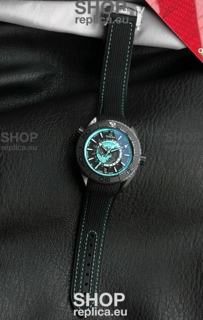 Omega Super Clone Planet Ocean 600M Worldtimer Ceramic Swiss Replica Watch 