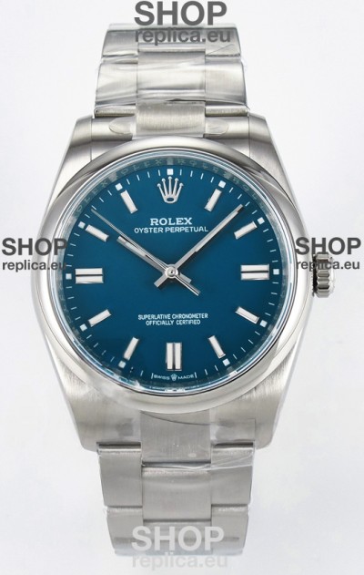 Rolex Oyster Perpetual Super Clone REF#126000 36MM Blue Dial Swiss Replica