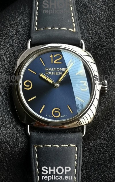 Panerai Super Clone Radiomir PAM1383 Swiss Replica Watch - 45MM Blue Dial 