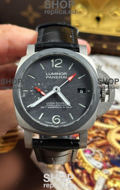 Panerai Luminor Super Clone PAM01096 Luna Rossa Challenger Titanium Watch 