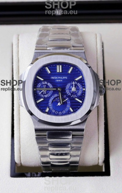 Patek Philippe Nautilus 5740 Perpetual Calendar Stainless Steel Purple Dial Swiss Replica Watch