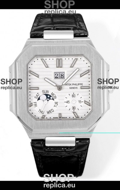 Patek Philippe Cubitus 5822 904L Steel Casing White Dial Swiss Replica Watch