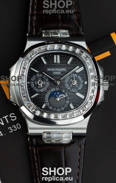 Patek Philippe Nautilus 5740 Perpetual Calendar Stainless Steel Grey Dial Swiss Replica Watch