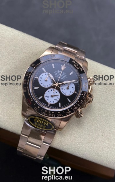 Rolex Daytona Super Clone 126525 Le Mans Edition Rose Gold Black Dial Original Cal.4132 Movement