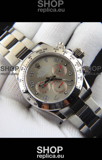 Rolex Daytona Japanese Movement Replica Watch in Grey Dial 