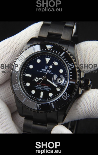 Rolex Sea Dweller Japanese Movement Replica Watch Blue Dial 43MM