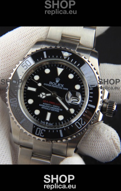 Rolex Sea Dweller Japanese Movement Replica Watch Black Dial 43MM