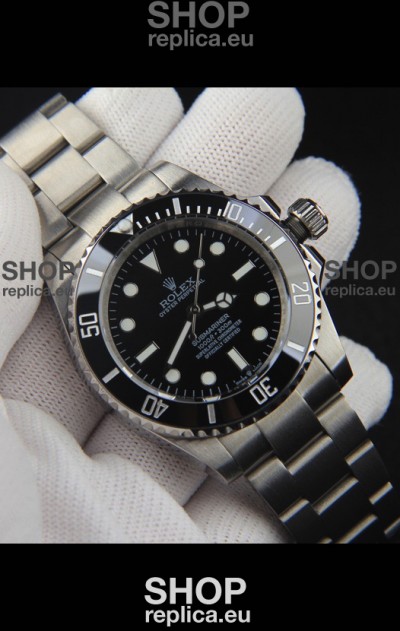 Rolex Submariner No-Date Japanese Replica Watch 904L Steel Black Dial