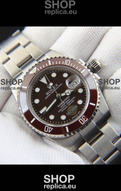 Rolex Submariner Harley-Davidson Japanese Replica Watch 904L Steel Brown Dial Watch 