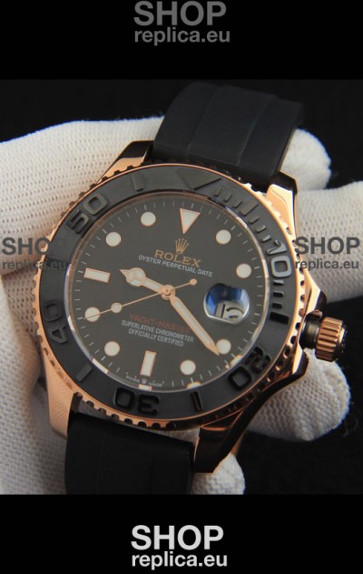 Rolex Yachtmaster Everrose Gold Japanese Replica Watch - 42MM
