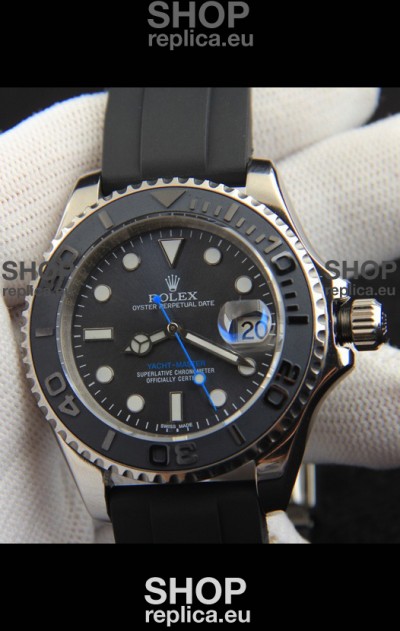 Rolex Yachtmaster Stainless Steel Japanese Replica Watch - 40MM Grey Dial
