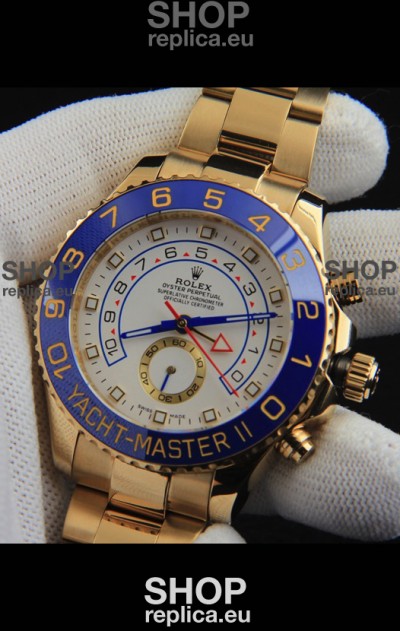 Rolex Yachtmater II Japanese Movement Replica Watch 44M Rose Gold