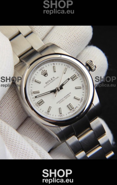 Rolex Oyster Perpetual Japanese Movement Replica Watch 36MM - White Dial
