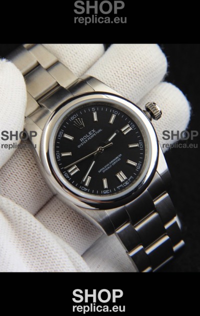 Rolex Oyster Perpetual Japanese Movement Replica Watch 36MM - Black Dial