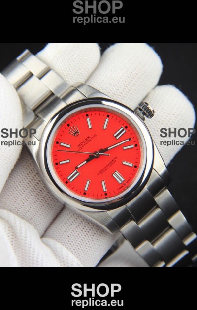 Rolex Oyster Perpetual Japanese Movement Replica Watch 36MM - Red Dial
