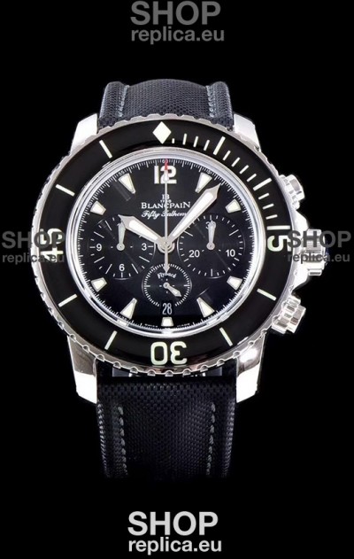 Blancpain Blancpain Fifty Fathoms Chronograph Flyback Black 1:1 Mirror Replica Watch