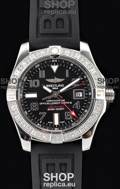 Breitling Avenger Steel GMT Swiss Watch 1:1 Ultimate Edition - Black Dial