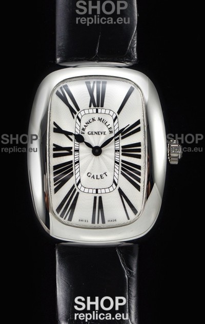 Franck Muller Galet Ladies Swiss Quartz Black Strap Watch
