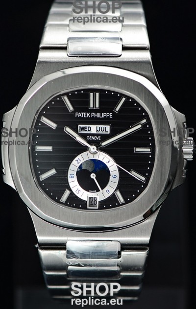 Patek Philippe Nautilus 5726A 1:1 Mirror Swiss Watch Black Dial