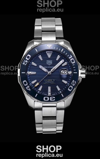 Tag Heuer Aquaracer Calibre 5 1:1 Mirror Replica Watch Blue Dial