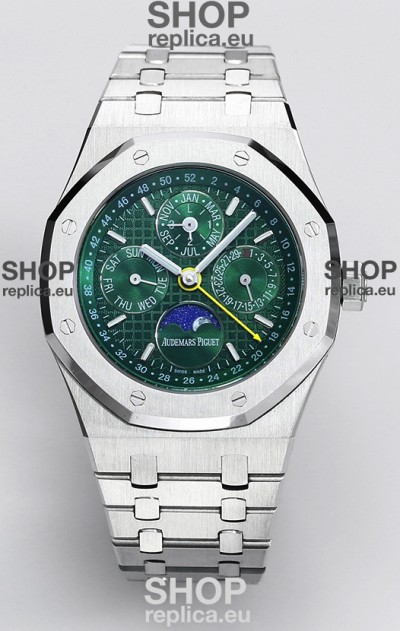 Audemars Piguet Royal Oak Perpetual Calendar Swiss Replica 904L Steel - Green Dial 