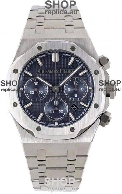 Audemars Piguet Royal Oak Chronograph 1:1 Mirror Replica - 904L Steel in Blue Dial 41MM
