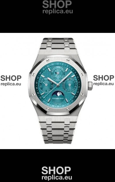 Audemars Piguet Royal Oak Perpetual Calendar Swiss Replica 904L Steel - Tiffany Blue Dial