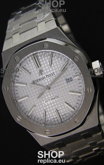 Audemars Piguet Royal Oak 41MM Silver Dial Steel Strap - 1:1 Mirror Ultimate Edition