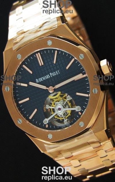 Audemars Piguet Royal Oak Tourbillon 41mm Extra-Thin Dark Blue Dial Watch 