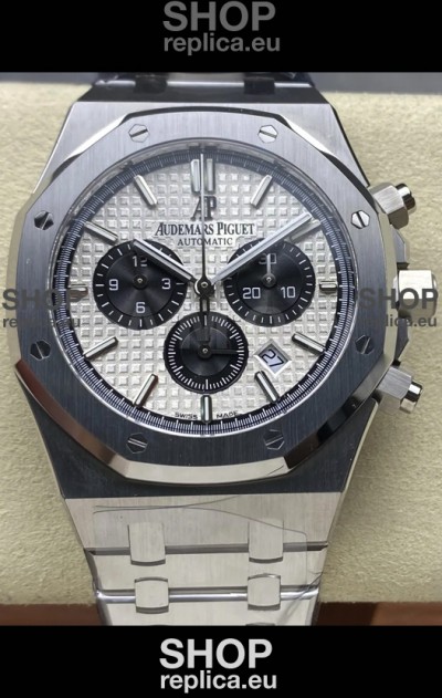 Audemars Piguet Royal Oak Chronograph White Dial Steel Strap Swiss Replica Watch