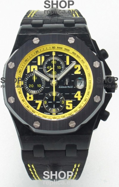 Audemars Piguet Royal Oak Offshore Bumble Bee Chronograph 1:1 Super Clone Replica Watch - Forged Carbon